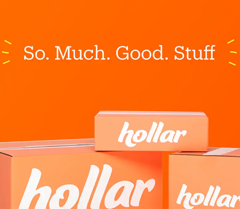 Hollar promo web graphic